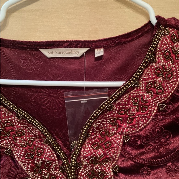 Soft Surroundings size PM Burgandy - Picture 2 of 6
